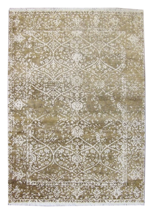 5x8 Traditional Hand-Knotted Silk rug, Rug #101-793