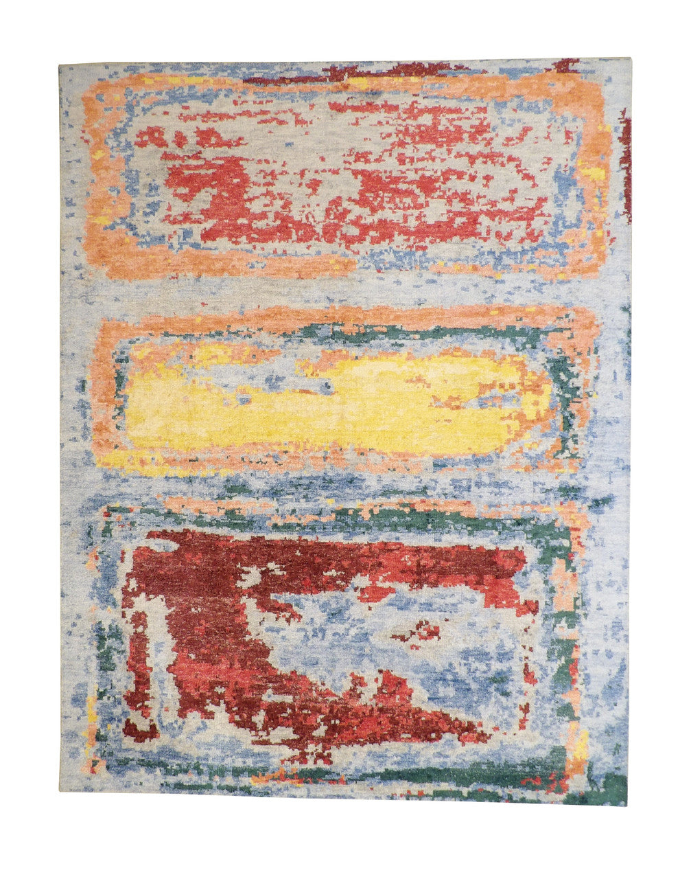 9x12 Modern Hand-Knotted Silk rug, Rug #101-2339
