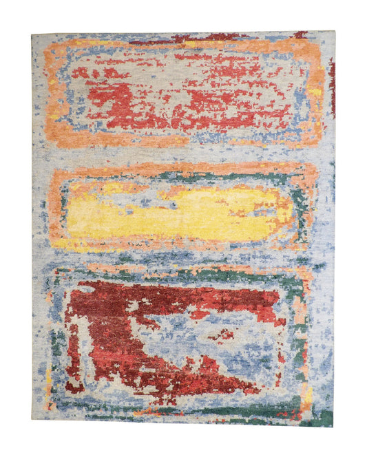 9x12 Modern Hand-Knotted Silk rug, Rug #101-2339