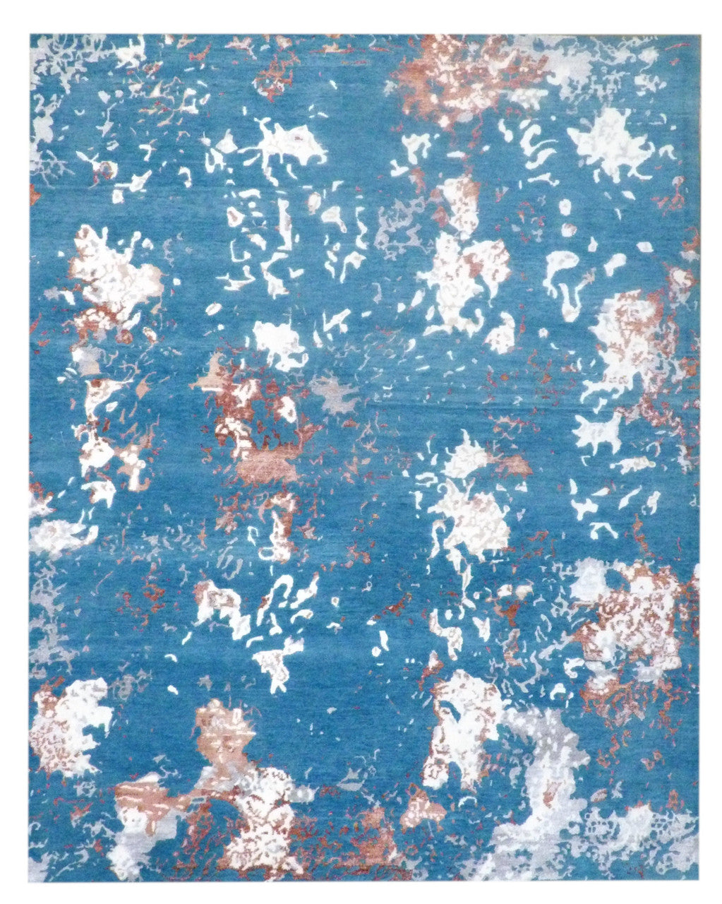 8x10 Modern Hand-Knotted Silk rug, Rug #101-1049