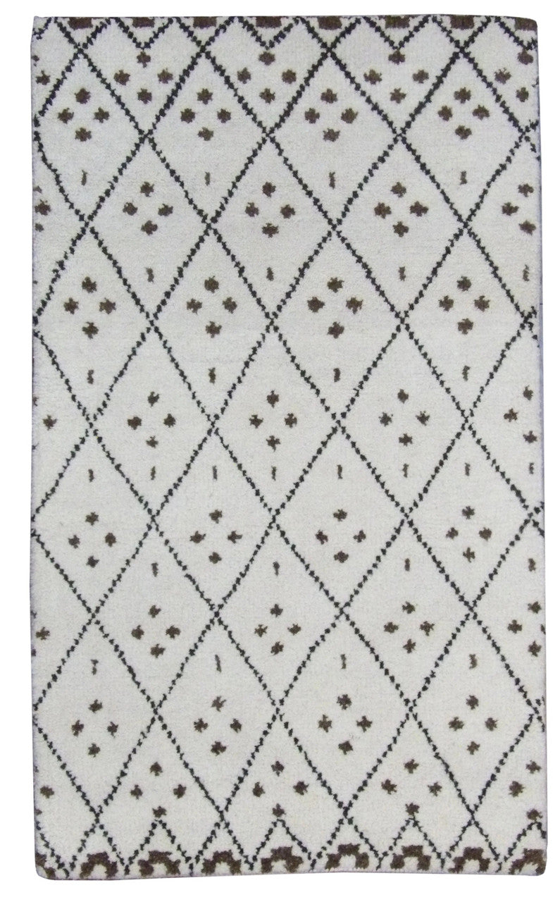 3x5 Moroccan Hand-Knotted Wool rug, Rug #101-197