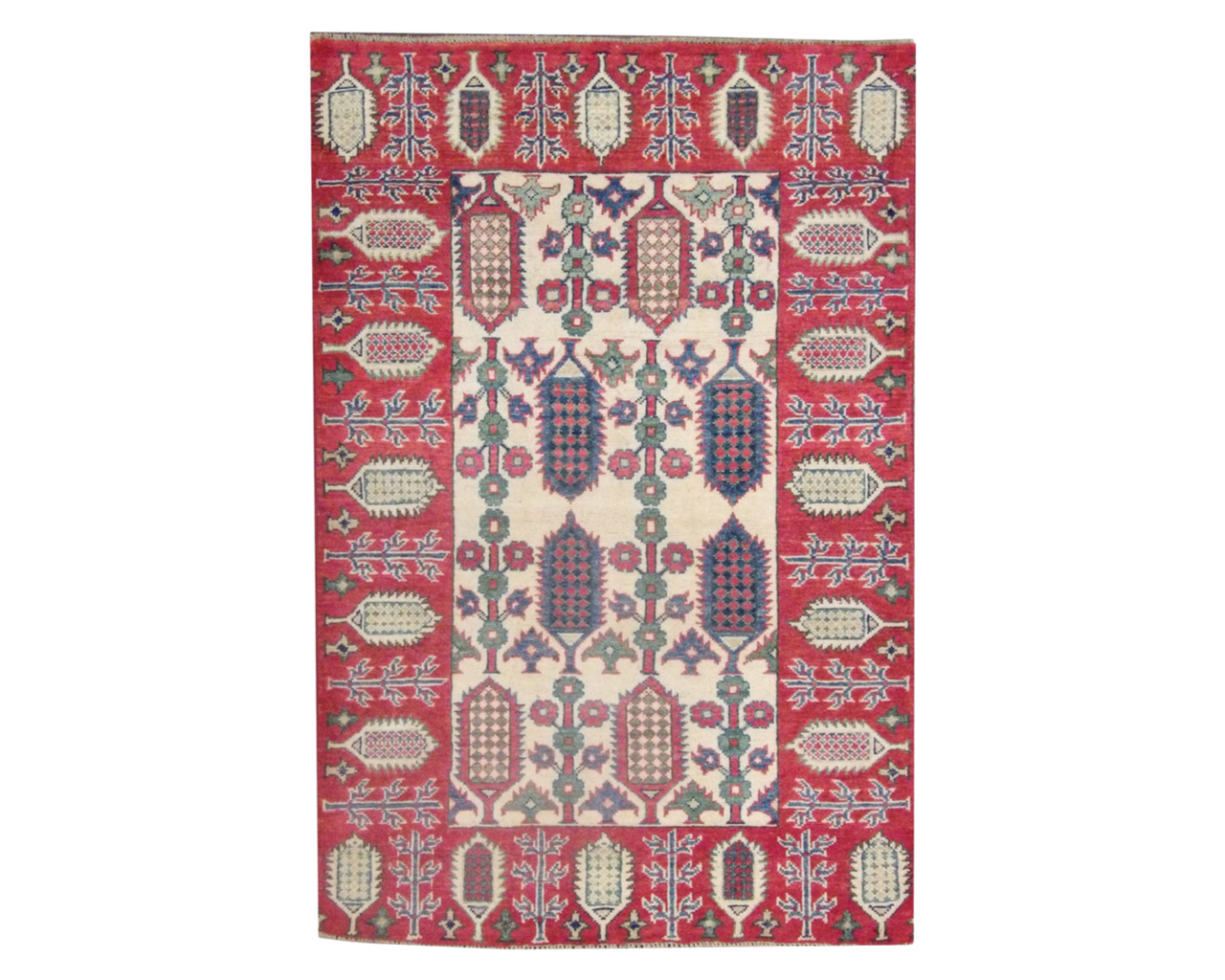 3x5 Tribal Hand-Knotted Wool rug, Rug #101-1115