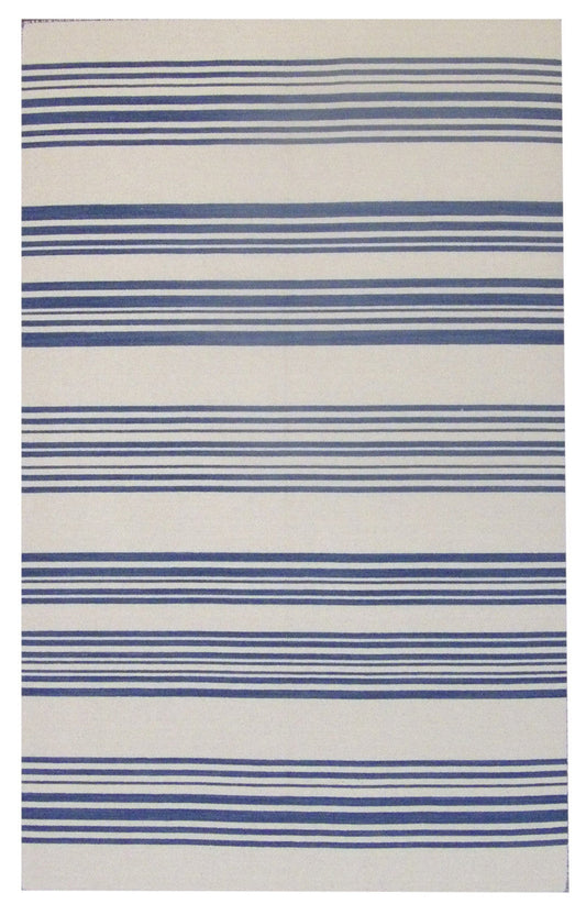 5x8 Coastal Hand-Knotted Wool rug, Rug #101-819