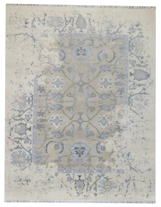 8x10 Transitional Hand-Knotted Wool rug, Rug #101-11165