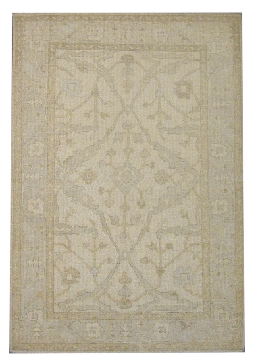 5x8 Oushak Hand-Knotted Wool rug, Rug #101-11032