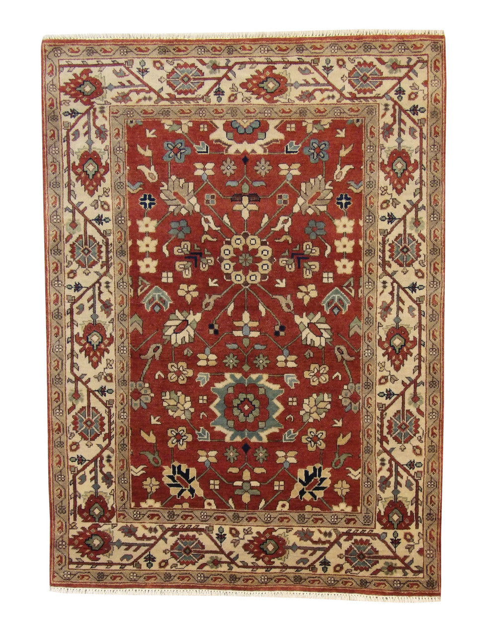 5x8 Tribal Hand-Knotted Wool rug, Rug #101-20096