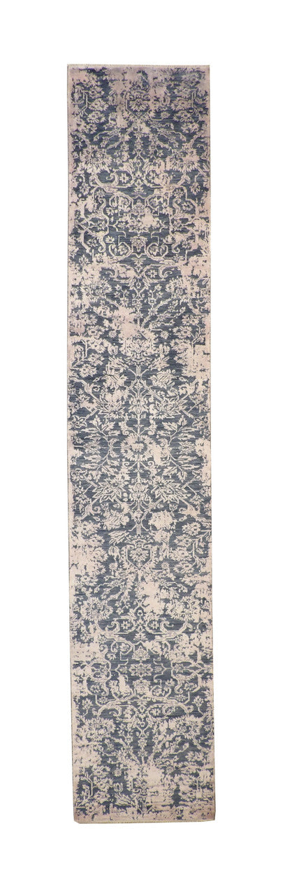 Modern Hand-Knotted Silk rug, Rug #101-20164