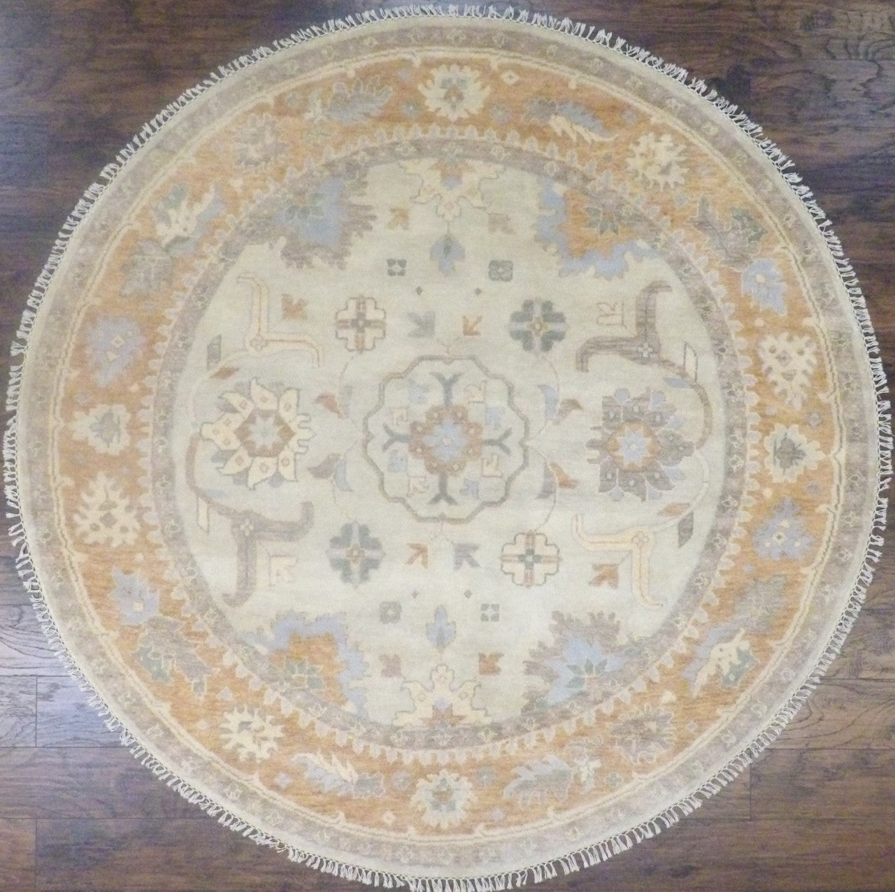 8x8 Oushak Hand-Knotted Wool rug, Rug #101-516