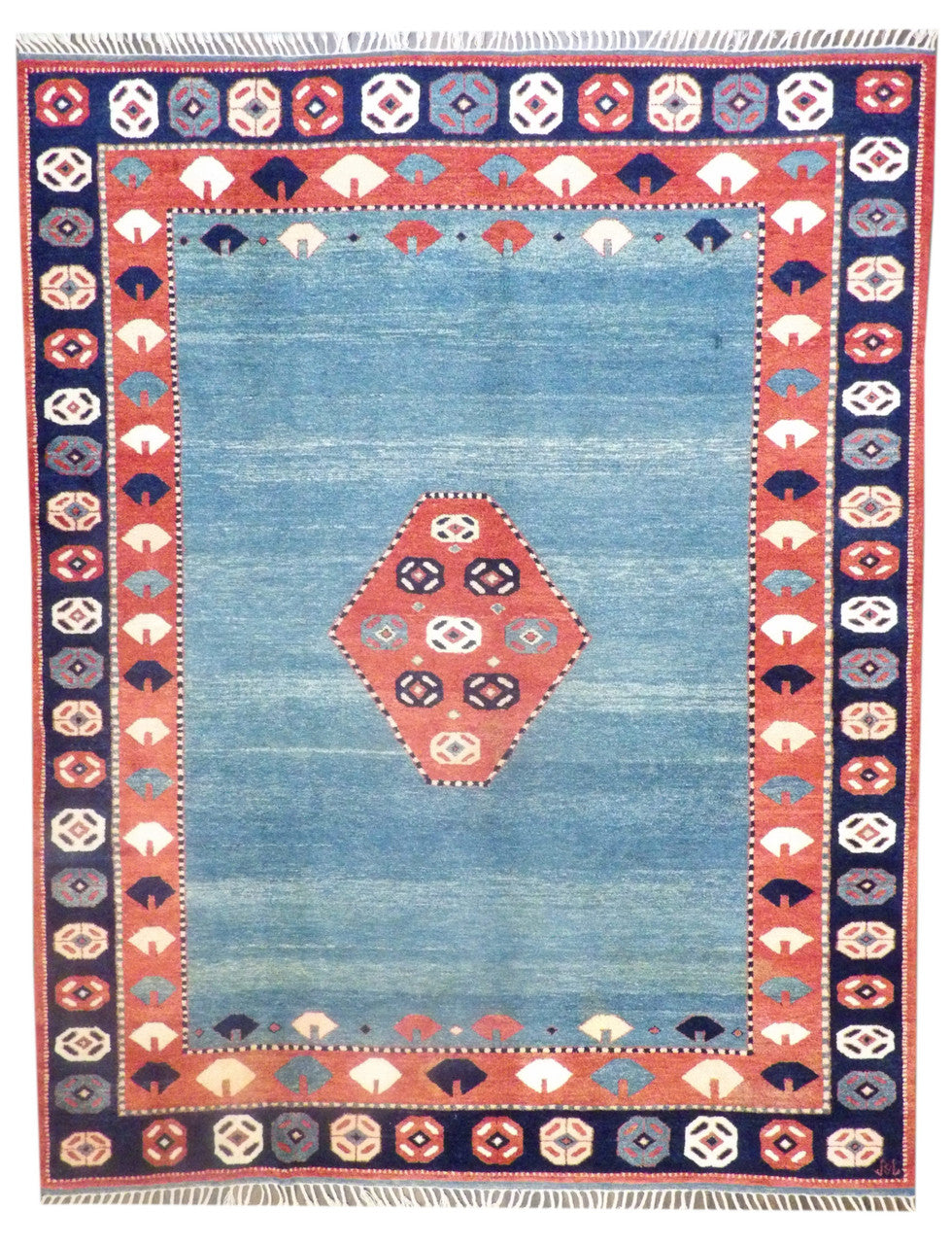 8x11 Tribal Hand-Knotted Wool rug, Rug #robin-9