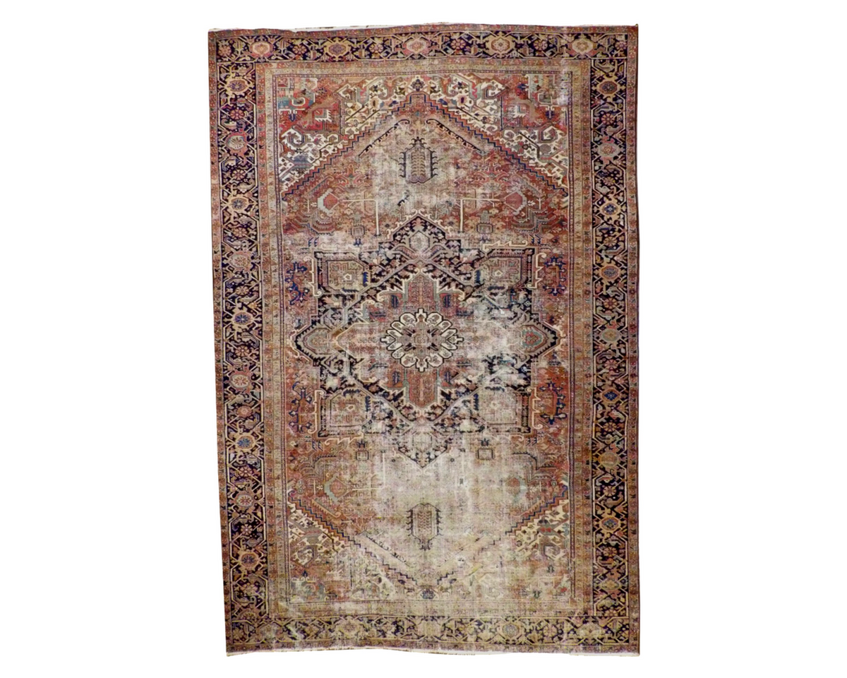 11x16 Antique Hand-Knotted Wool rug, Rug #101-1152
