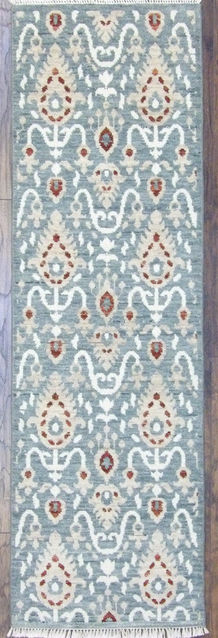 2x8 Ikat Hand-Knotted Wool rug, Rug #101-431