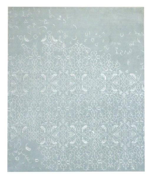 8x10 Modern Hand-Knotted Silk rug, Rug #101-1077