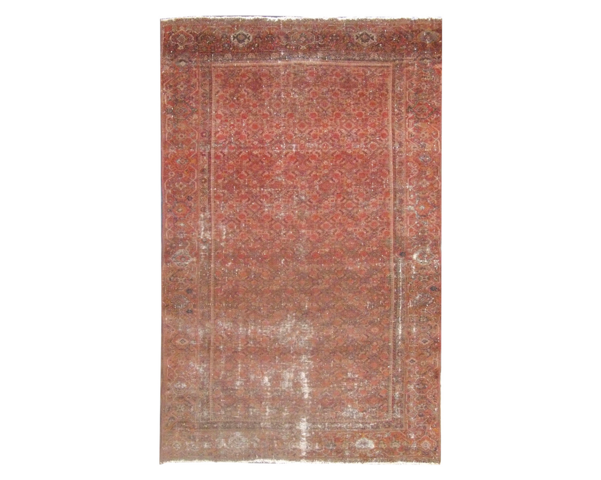 4x6 Antique Hand-Knotted Wool rug, Rug #101-1117
