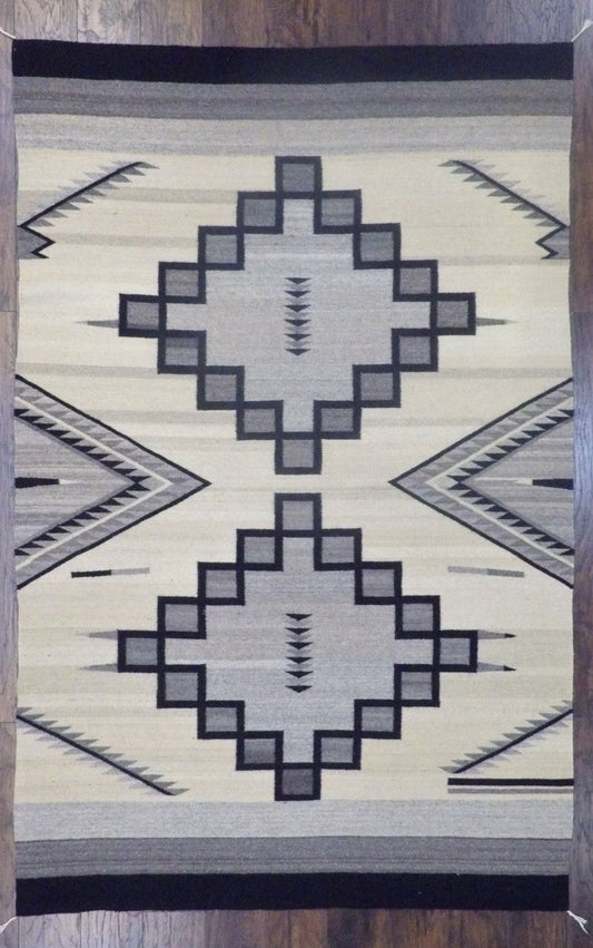 6x9 Flatweave Hand-Knotted Wool rug, Rug #robin-5