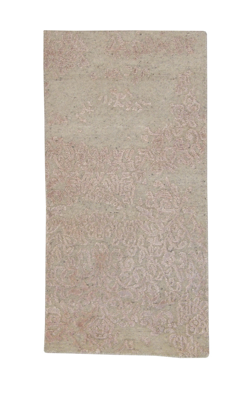 2x4 Transitional Hand-Knotted Silk rug, Rug #101-2016
