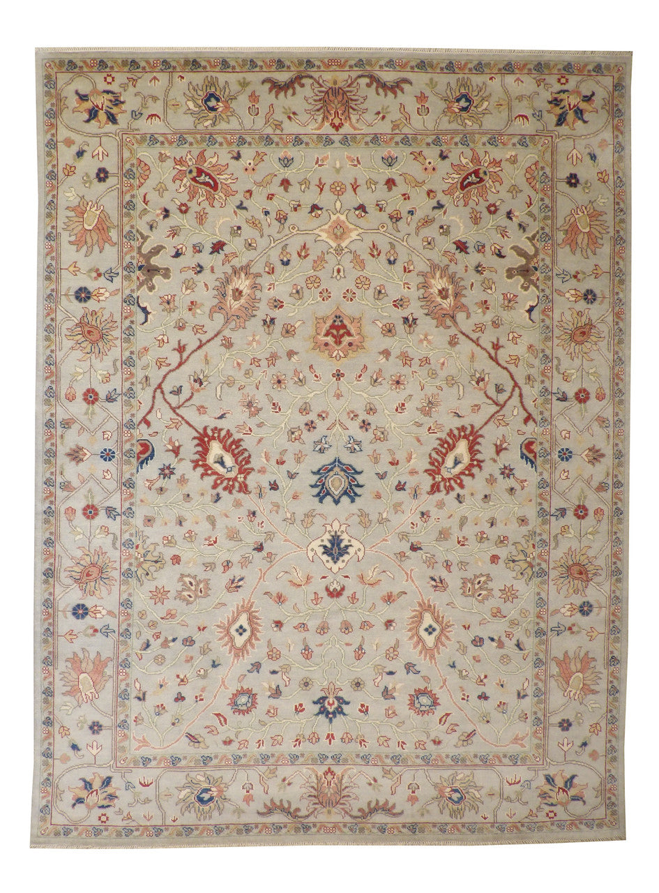 9x12 Oushak Hand-Knotted Wool rug, Rug #101-2144