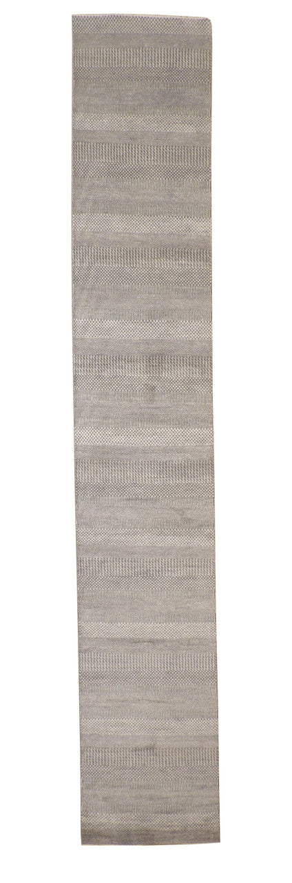 3x16 Modern Hand-Knotted Silk rug, Rug #101-20176