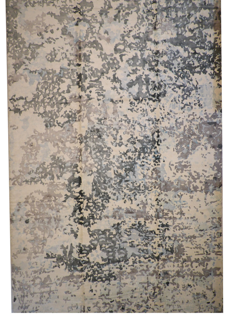 13x21 Modern Hand Loom Silk rug, Rug #101-20050