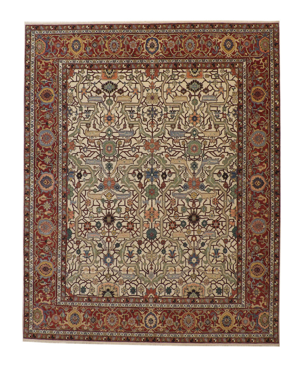 8x10 Antique Hand-Knotted Wool rug, Rug #101-20211