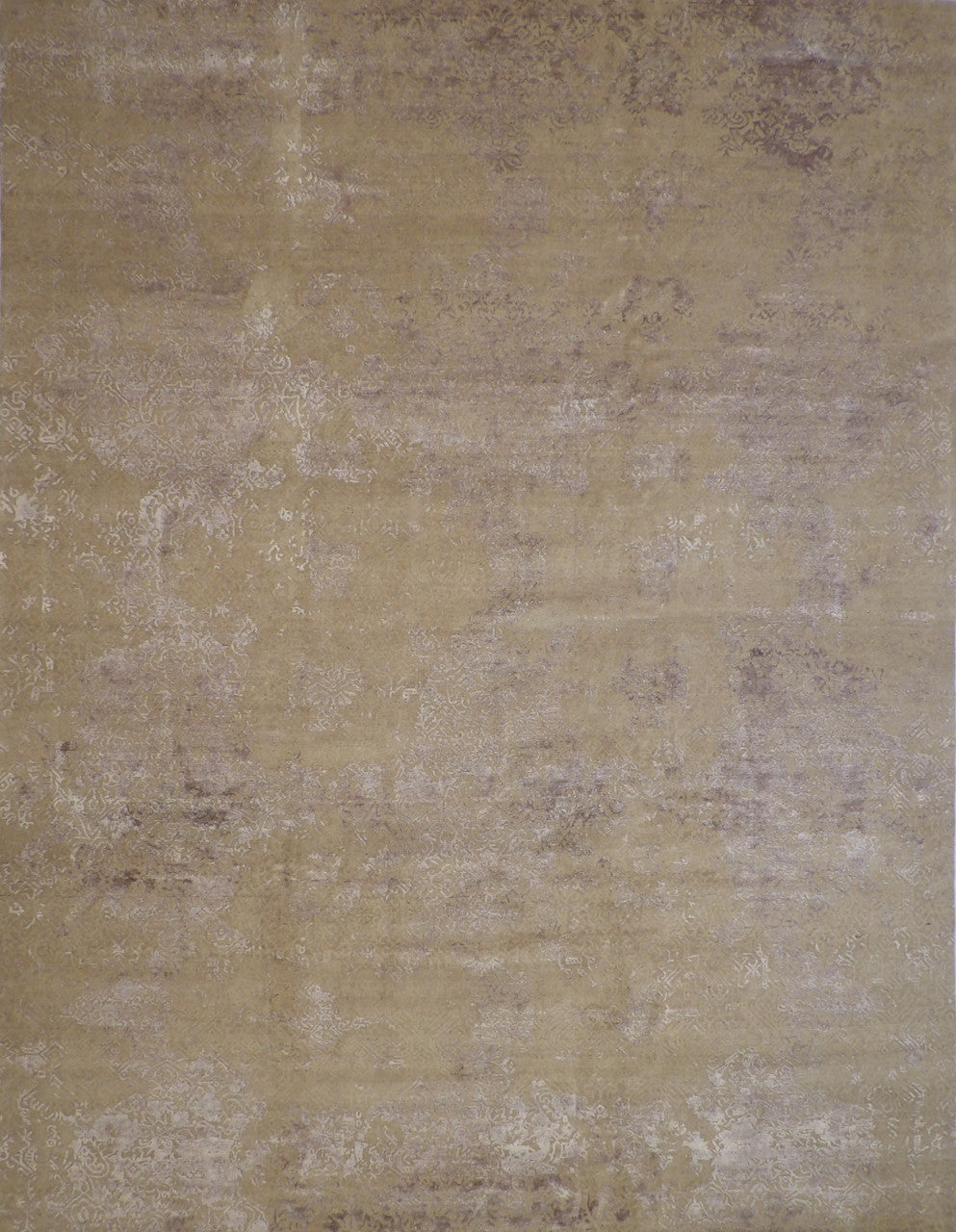 12x15 Transitional Hand-Knotted Silk rug, Rug #101-2010
