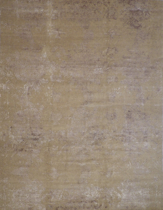 12x15 Transitional Hand-Knotted Silk rug, Rug #101-2010