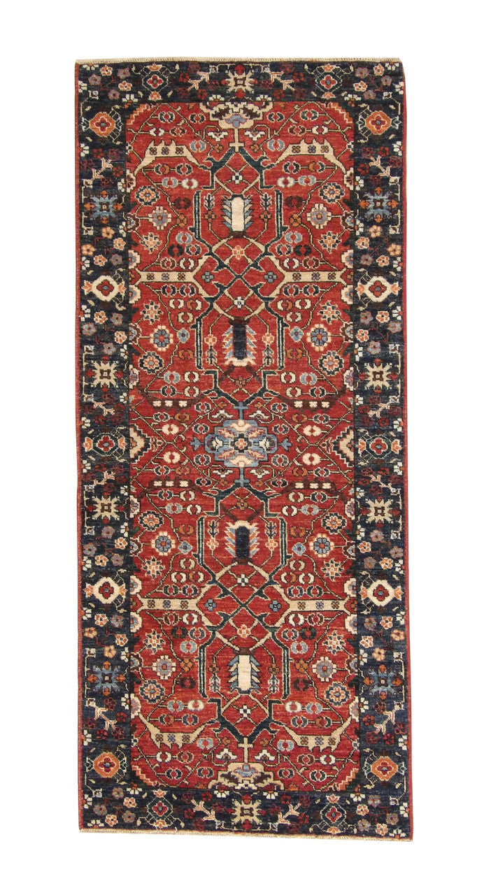 3x6 Tribal Hand-Knotted Wool rug, Rug #101-5034