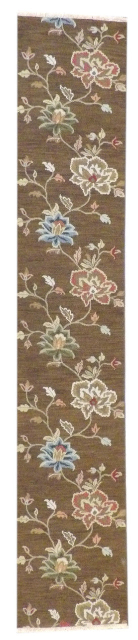 2x14 Flatweave Hand-Knotted Wool rug, Rug #101-1161