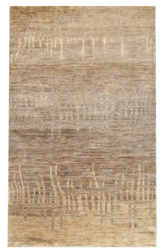 5x8 Coastal Hand-Knotted Wool rug, Rug #101-842