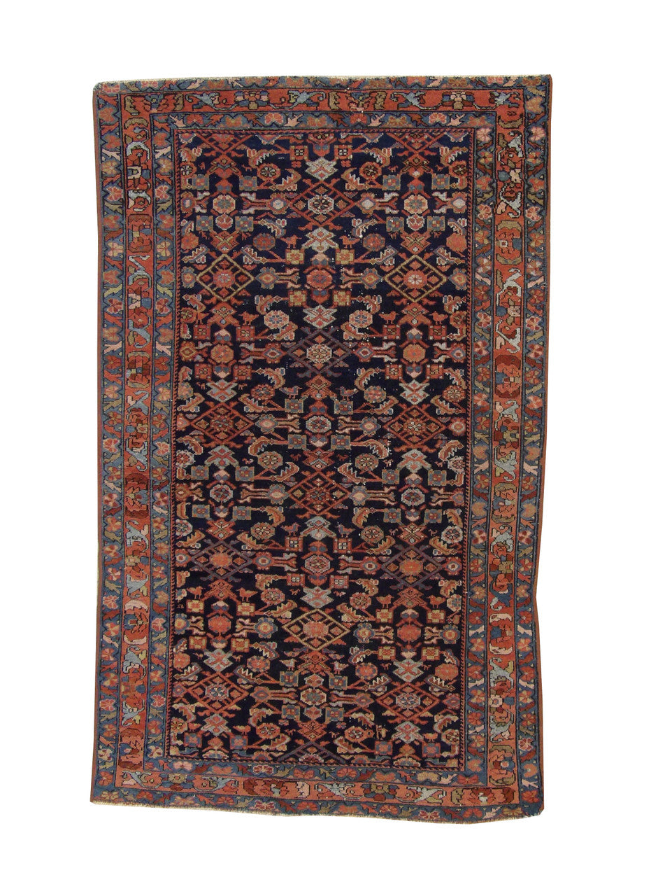 4x7 Antique Hand-Knotted Wool rug, Rug #101-3058