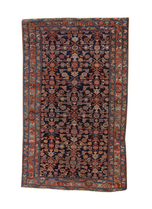 4x7 Antique Hand-Knotted Wool rug, Rug #101-3058