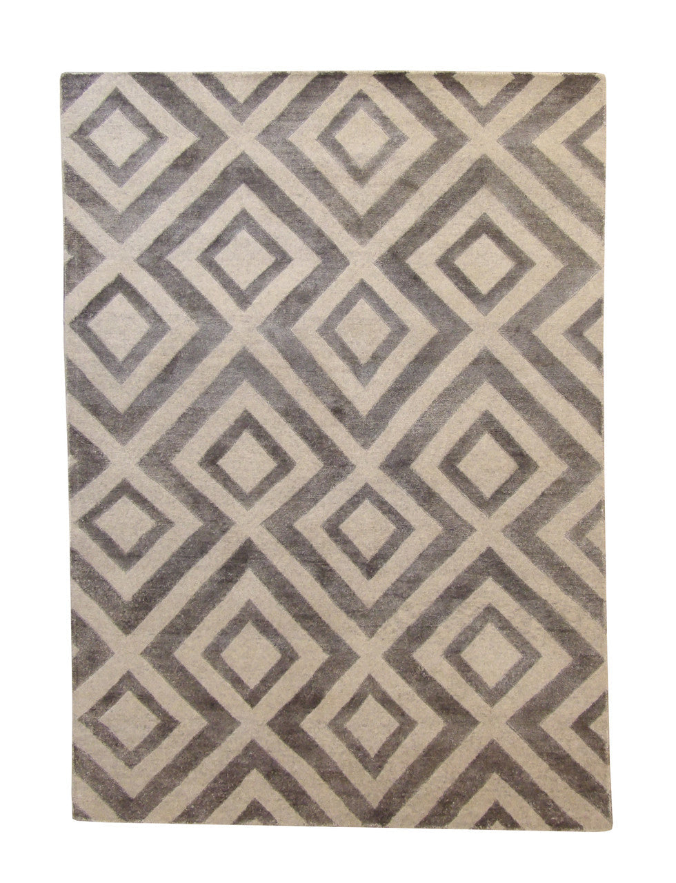 5x8 Modern Hand-Knotted Silk rug, Rug #101-2046