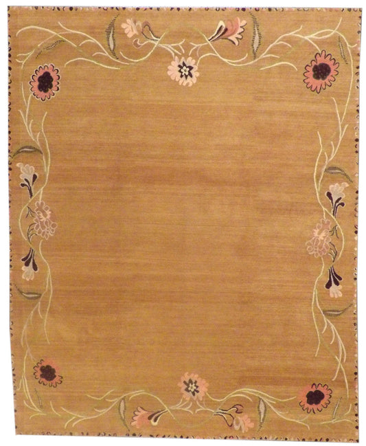 8x10 Modern Hand-Knotted Silk rug, Rug #101-1200