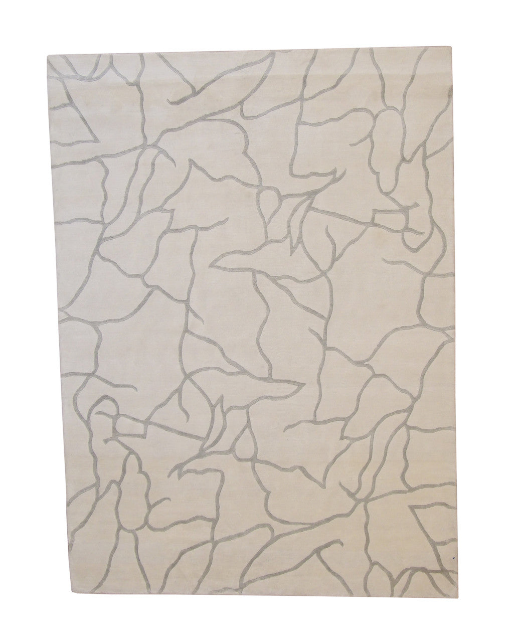 5x7 Modern Hand-Knotted Silk rug, Rug #101-3059