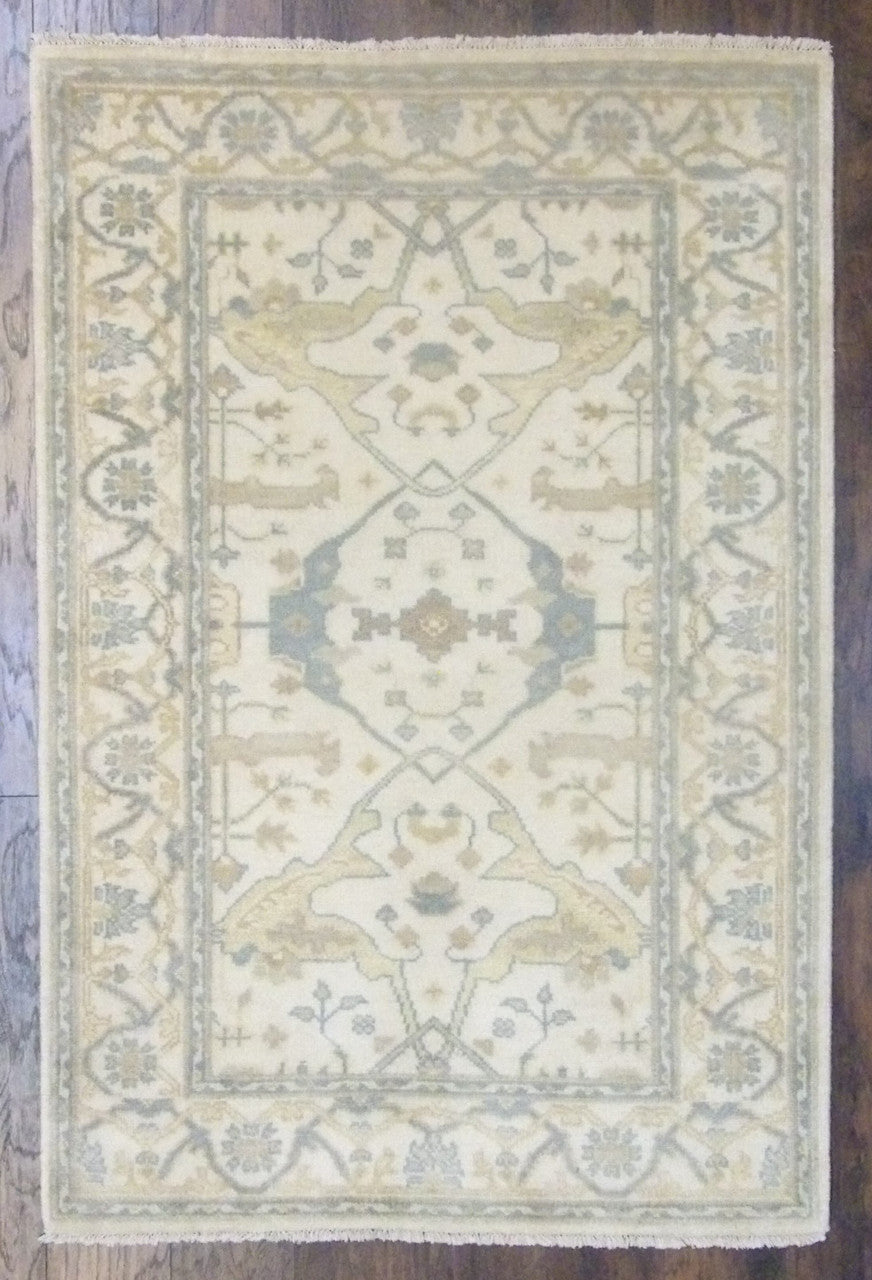 4x6 Antique Hand-Knotted Wool rug, Rug #101-661