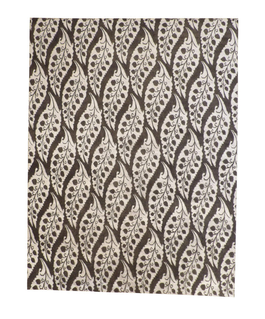 9x12 Ikat Hand-Knotted Silk rug, Rug #101-2004