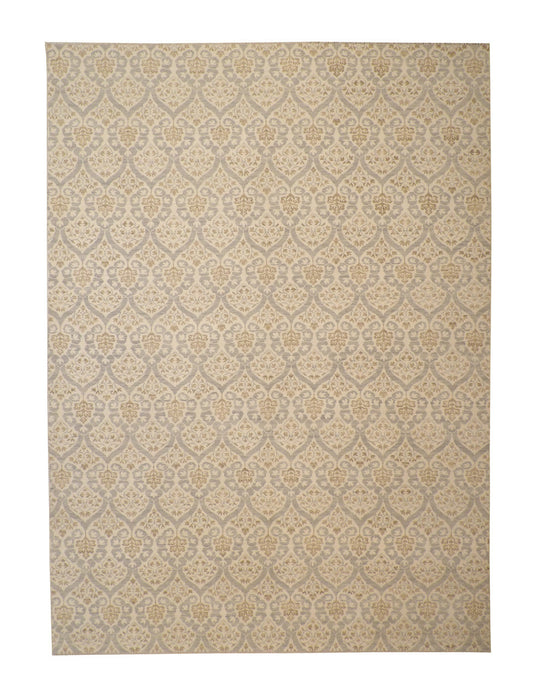 10x14 Ikat Hand-Knotted Wool rug, Rug #b-150