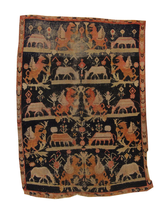 4x6 Traditional Hand-Knotted Wool rug, Rug #101-5039
