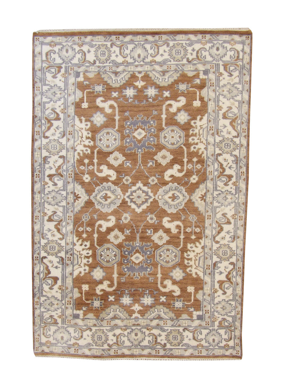 5x8 Oushak Hand-Knotted Wool rug, Rug #101-20340