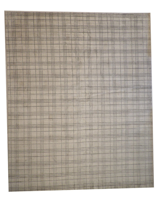 12x15 Modern Hand Loom Wool rug, Rug #101-2129