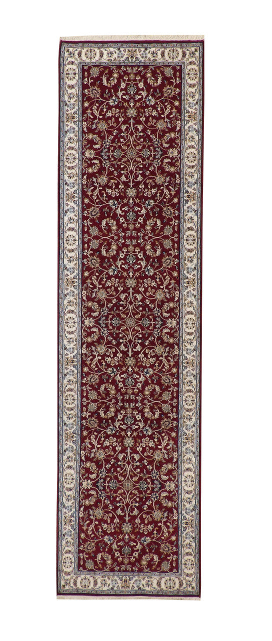3x10 Traditional Hand-Knotted Silk rug, Rug #101-2389