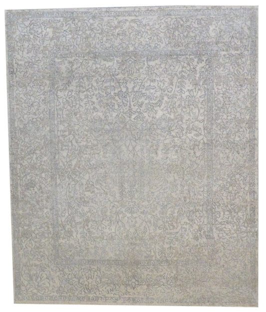 8x10 Transitional Hand-Knotted Silk rug, Rug #101-991