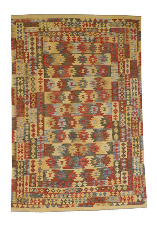 6x10 Flatweave Hand-Knotted Wool rug, Rug #101-5123