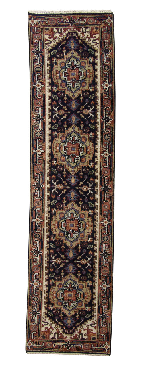 2x10 Tribal Hand-Knotted Wool rug, Rug #101-20287