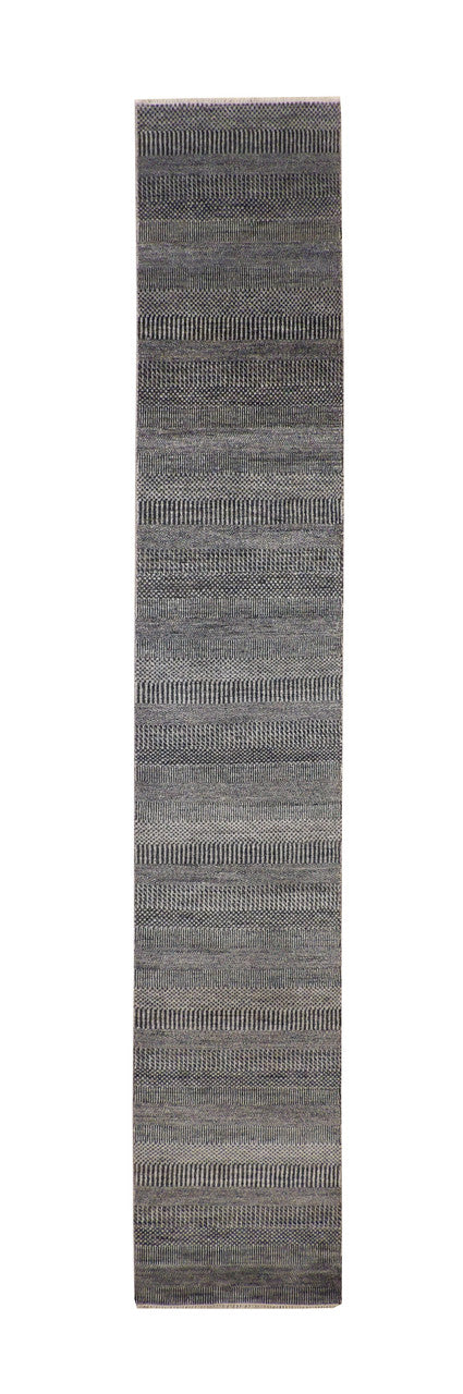 2x14 Modern Hand-Knotted Silk rug, Rug #101-20168