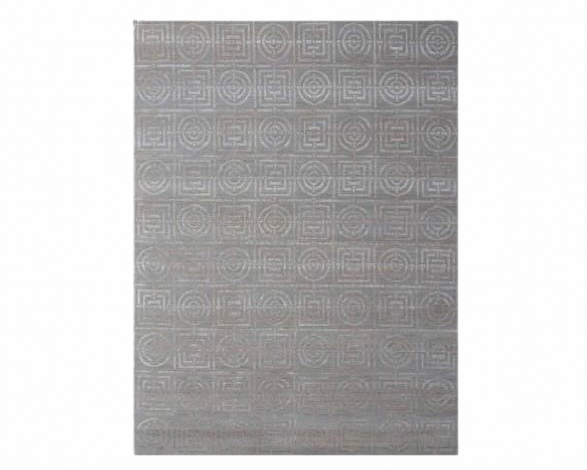 3x5 Modern Hand-Knotted Silk rug, Rug #101-151
