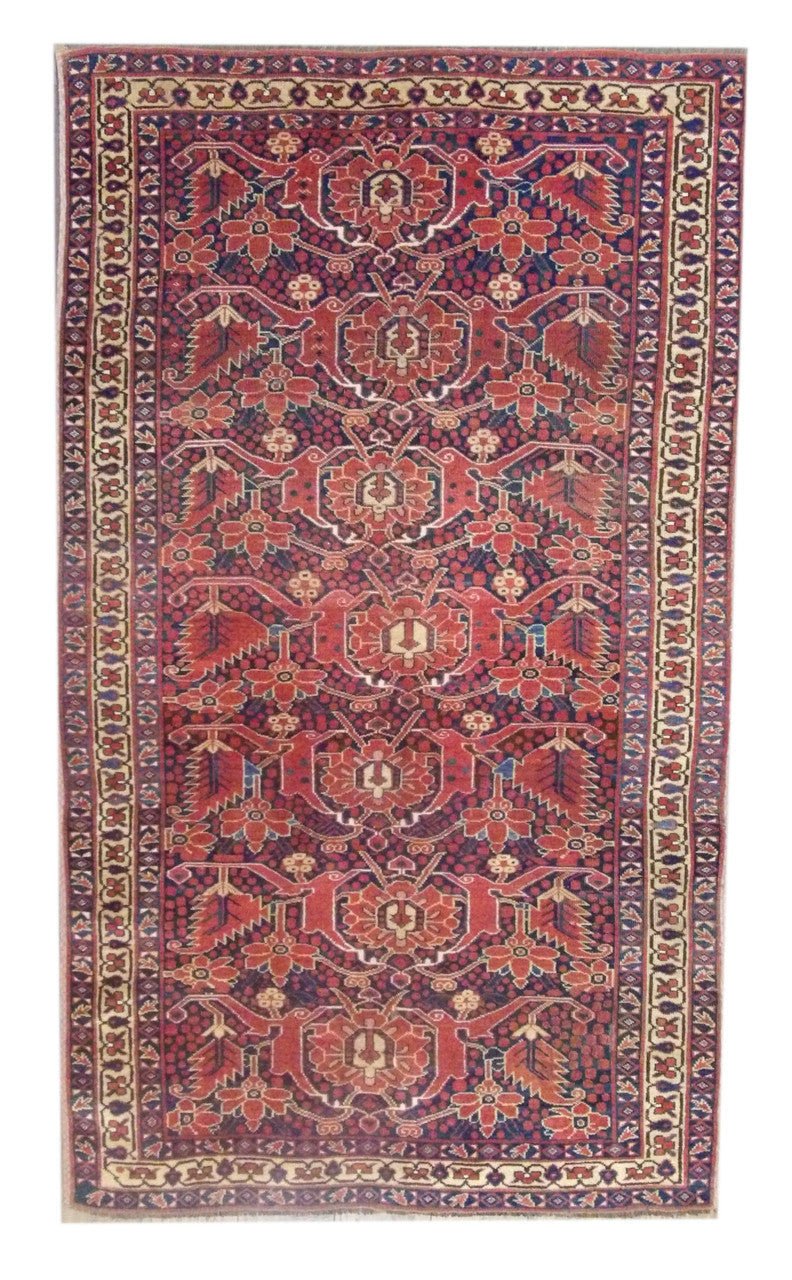 4x8 Vintage Hand-Knotted Wool rug, Rug #R-4