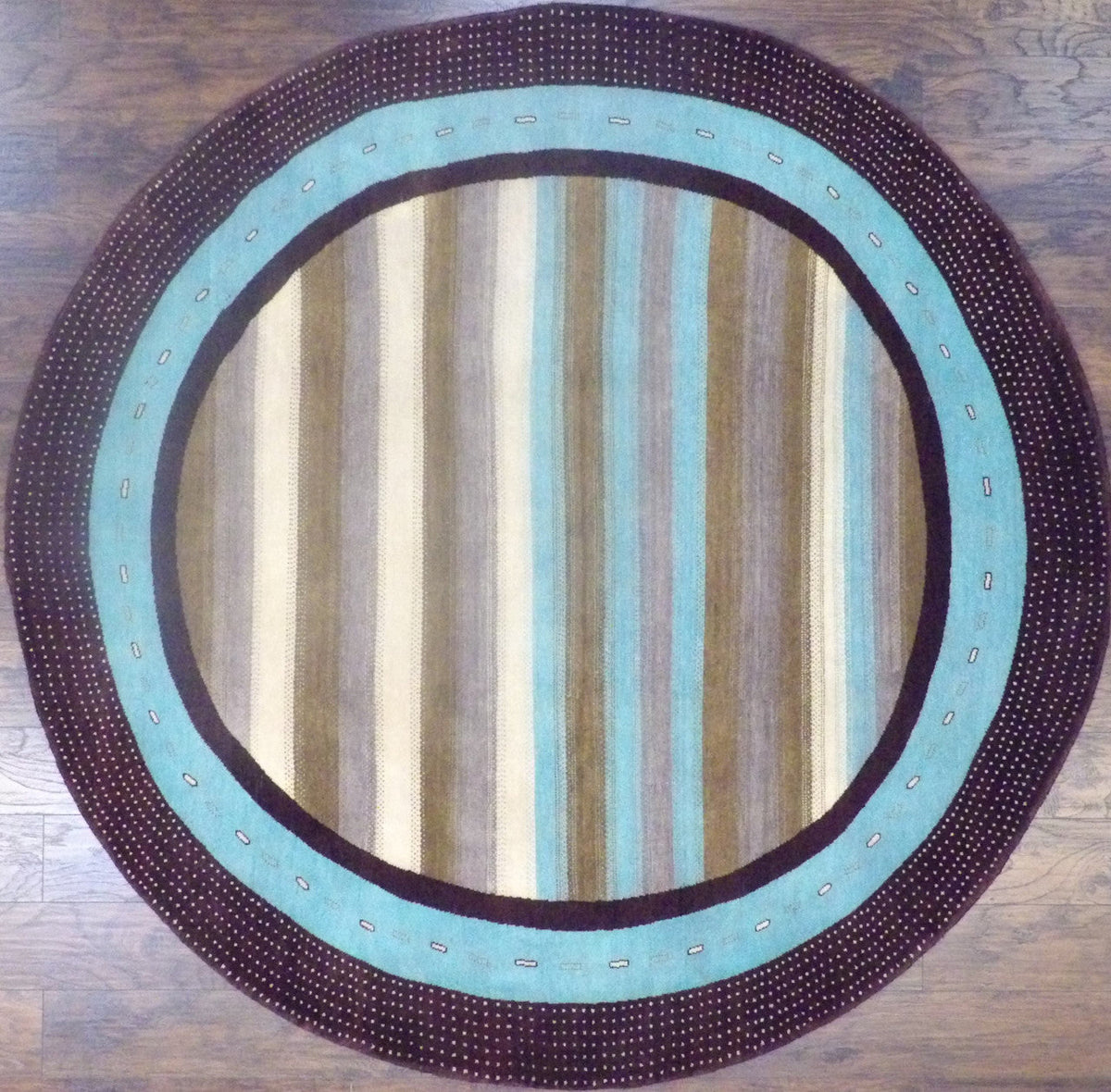 8x8 Tribal Hand-Knotted Wool rug, Rug #101-512