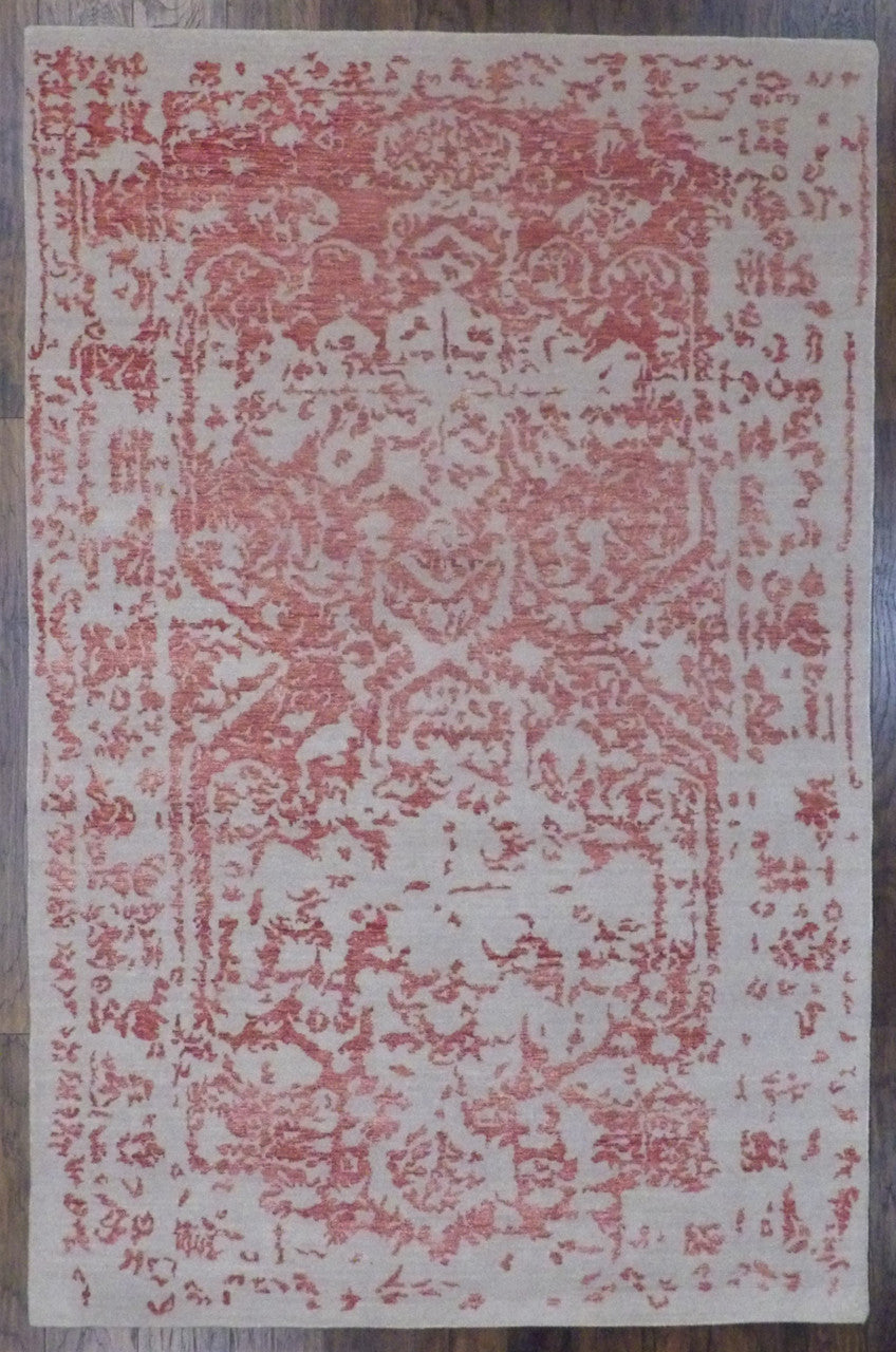 6x9 Transitional Hand-Knotted Silk rug, Rug #101-724