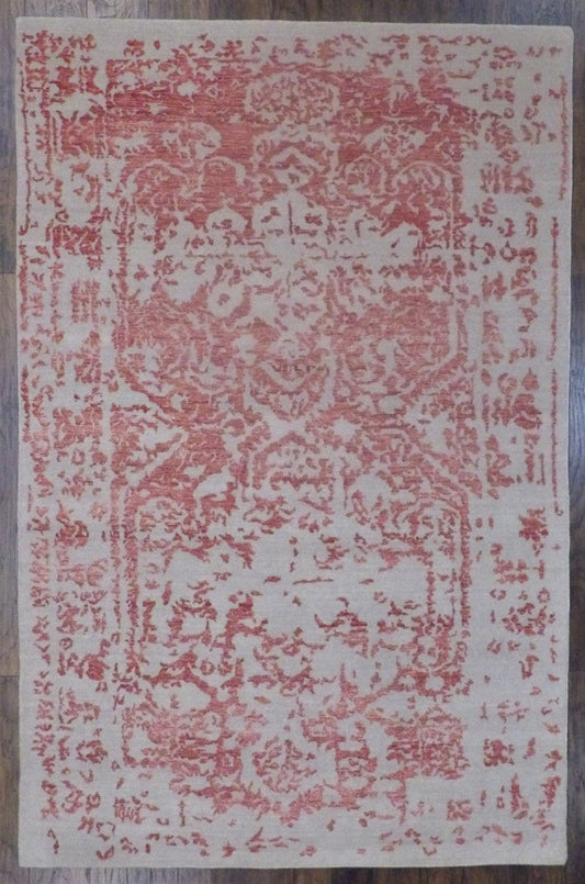 6x9 Transitional Hand-Knotted Silk rug, Rug #101-724