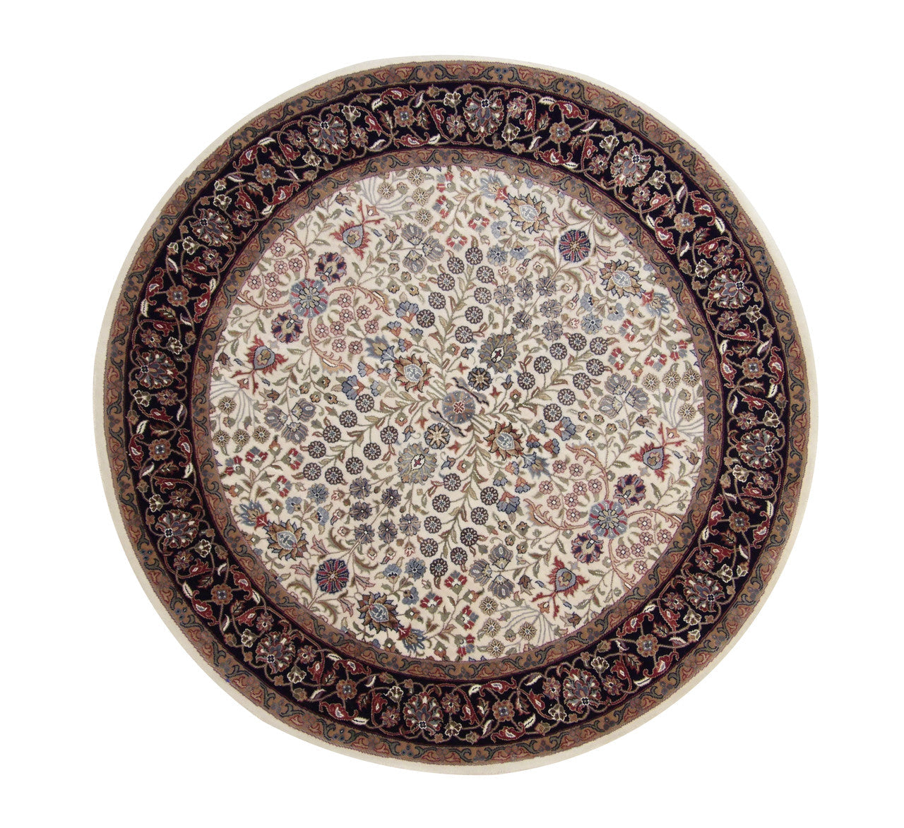 5x5 Traditional Hand-Knotted Silk rug, Rug #101-20222